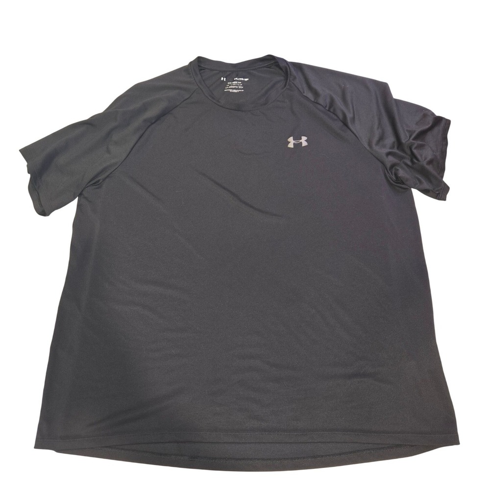 Under Armour Tech‎ Tee Men's XXL Black Short Sleeve Athletic T Shirt
